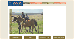Desktop Screenshot of aapa.org.ar